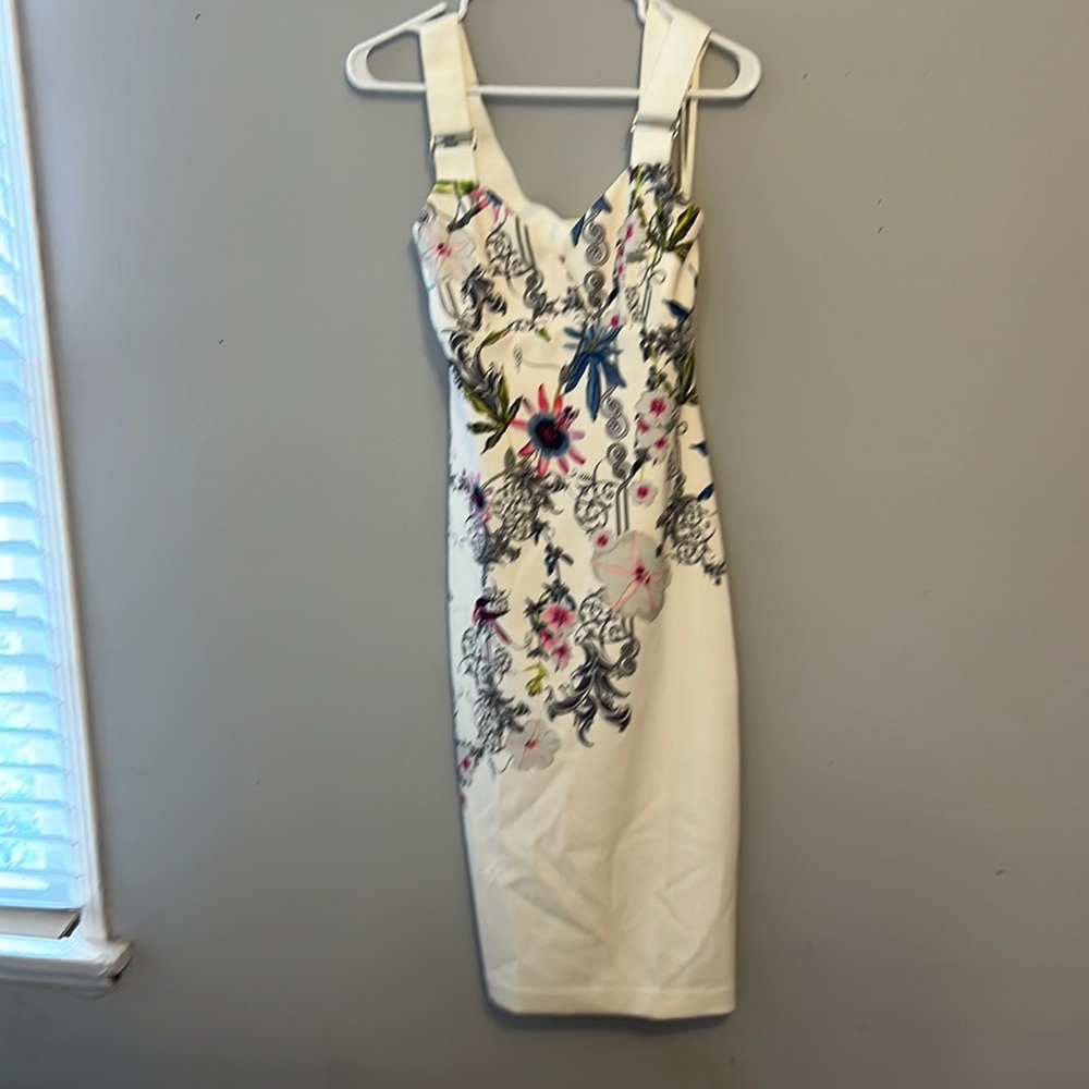 Ted Baker womens Scarlin Passion Flower Bodycon Jumpsuit Dress 2UK